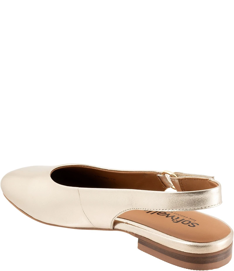 SoftWalk Katy Leather Slingback Flats
