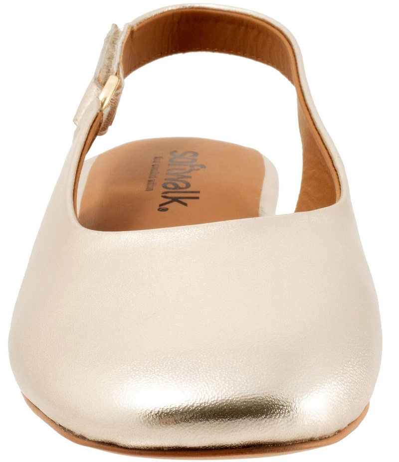 SoftWalk Katy Leather Slingback Flats