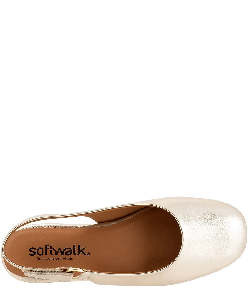 SoftWalk Katy Leather Slingback Flats
