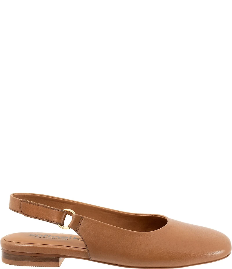 SoftWalk Katy Leather Slingback Flats
