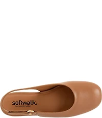 SoftWalk Katy Leather Slingback Flats