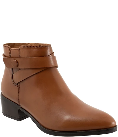 SoftWalk Lira Leather Ankle Booties