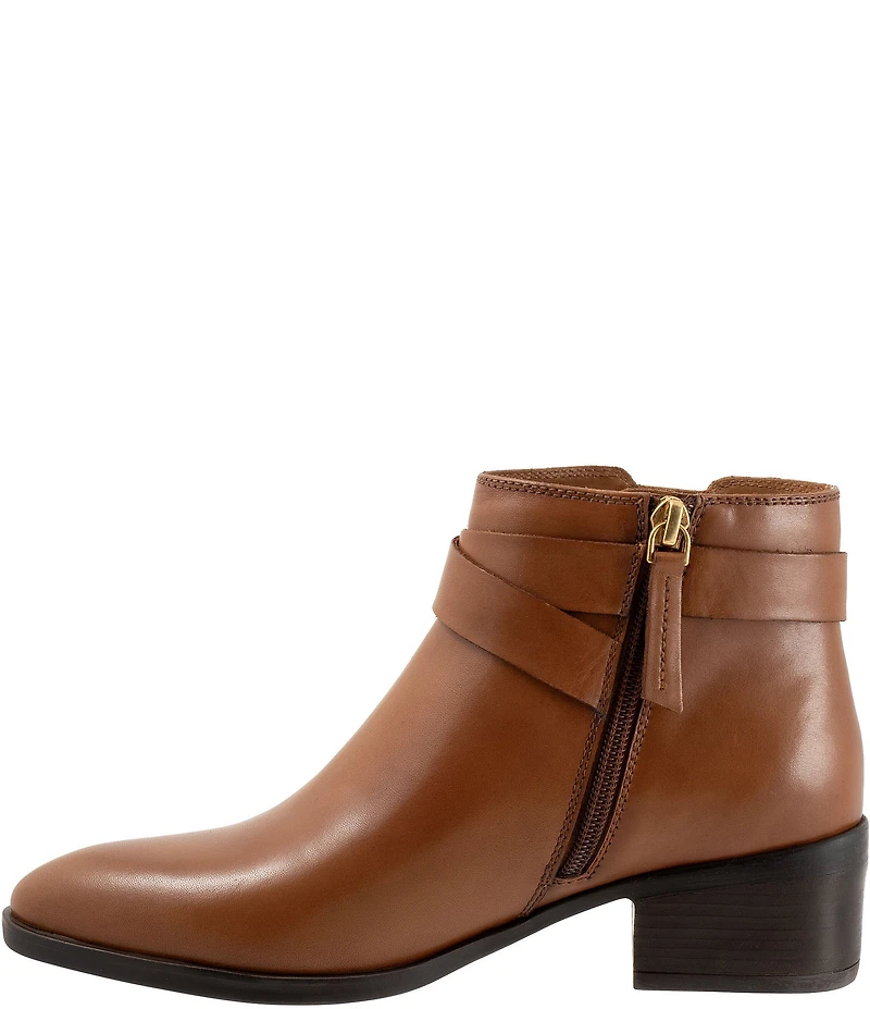 SoftWalk Lira Leather Ankle Booties