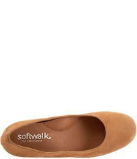 SoftWalk Lynn Suede Block Heel Pumps