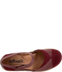 SoftWalk Miri Leather and Nubuck Suede Mary Jane Clog Pumps