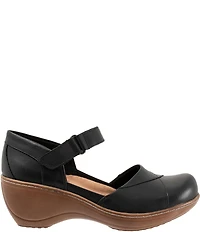 SoftWalk Miri Leather Mary Jane Clog Pumps