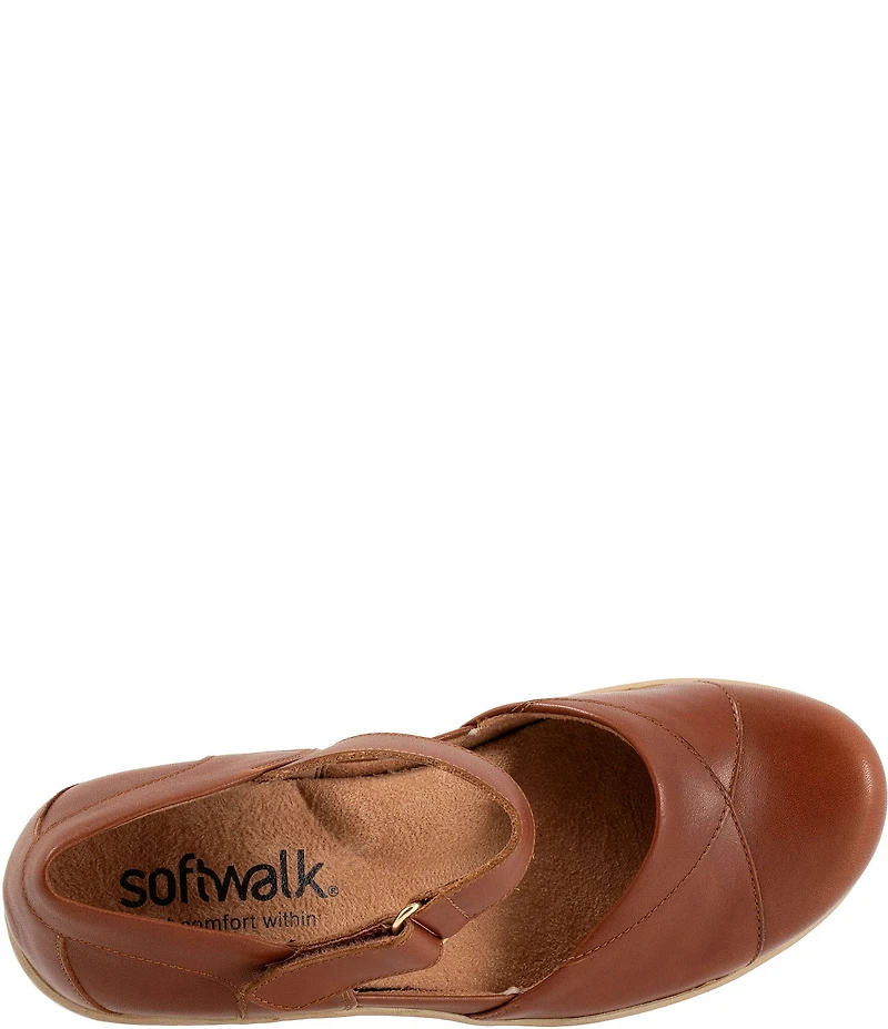 SoftWalk Miri Leather Mary Jane Clog Pumps