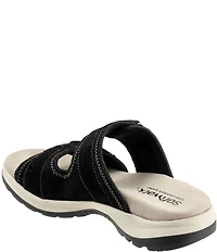 SoftWalk Oasis Suede Adjustable Slide Sandals