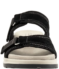 SoftWalk Oasis Suede Adjustable Slide Sandals