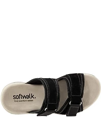 SoftWalk Oasis Suede Adjustable Slide Sandals