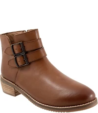 SoftWalk Rochester Leather Ankle Buckle Booties
