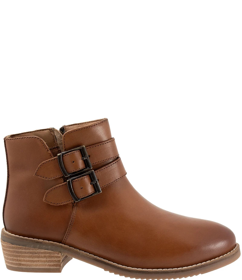 SoftWalk Rochester Leather Ankle Buckle Booties