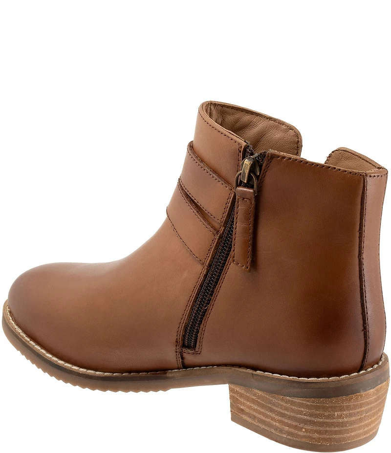 SoftWalk Rochester Leather Ankle Buckle Booties
