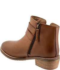 SoftWalk Rochester Leather Ankle Buckle Booties