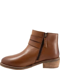 SoftWalk Rochester Leather Ankle Buckle Booties