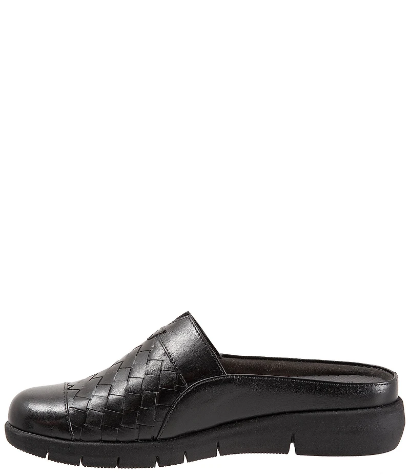 SoftWalk San Marcos II Woven Leather Slip-On Clogs