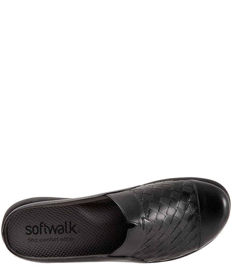 SoftWalk San Marcos II Woven Leather Slip-On Clogs