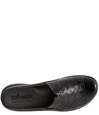SoftWalk San Marcos II Woven Leather Slip-On Clogs