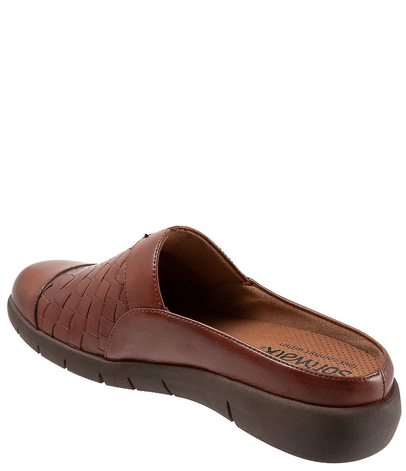 SoftWalk San Marcos II Woven Leather Slip-On Clogs