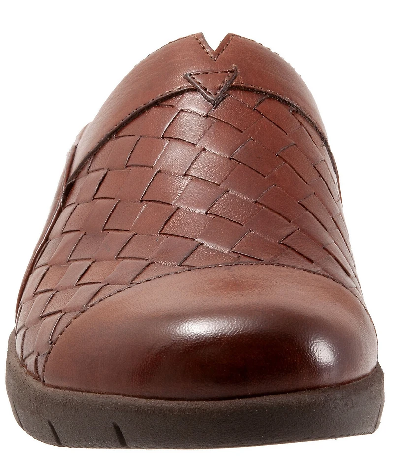 SoftWalk San Marcos II Woven Leather Slip-On Clogs