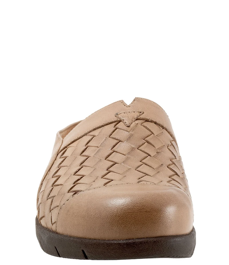 SoftWalk San Marcos II Woven Leather Slip-On Clogs