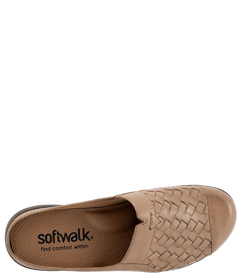 SoftWalk San Marcos II Woven Leather Slip-On Clogs