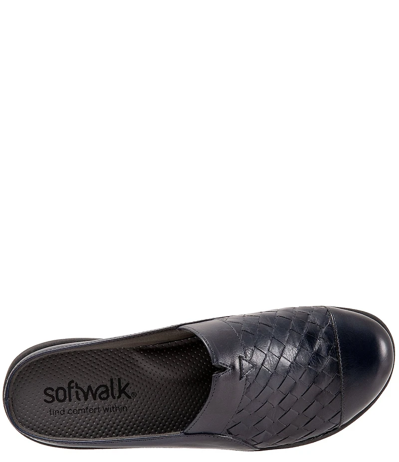 SoftWalk San Marcos II Woven Leather Slip-On Clogs