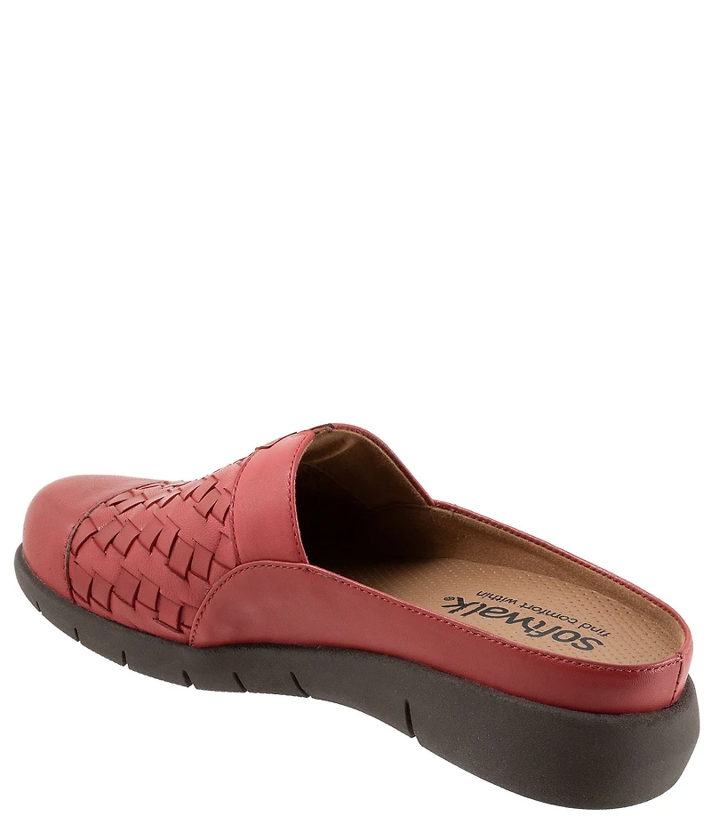 SoftWalk San Marcos II Woven Leather Slip-On Clogs