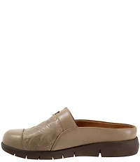 SoftWalk San Marcos Tooling Leather Mules