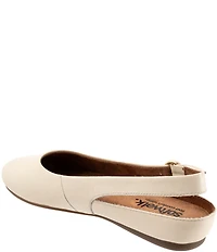 SoftWalk Sandy Leather Slingback Flats
