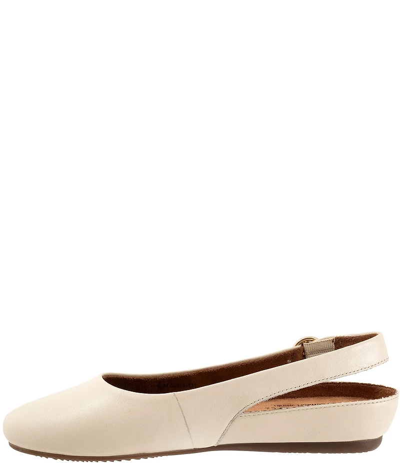 SoftWalk Sandy Leather Slingback Flats