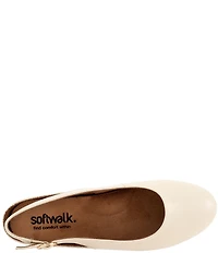 SoftWalk Sandy Leather Slingback Flats