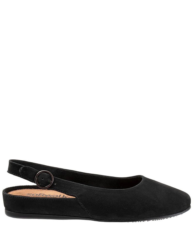SoftWalk Sandy Nubuck Suede Slingback Flats