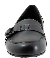 SoftWalk Serra Leather D-Ring Hardware Loafers