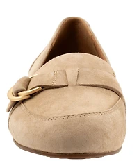 SoftWalk Serra Suede D-Ring Hardware Loafers