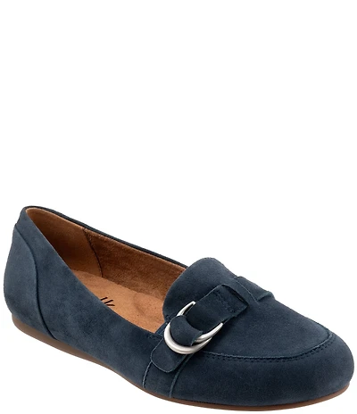 SoftWalk Serra Suede D-Ring Hardware Loafers