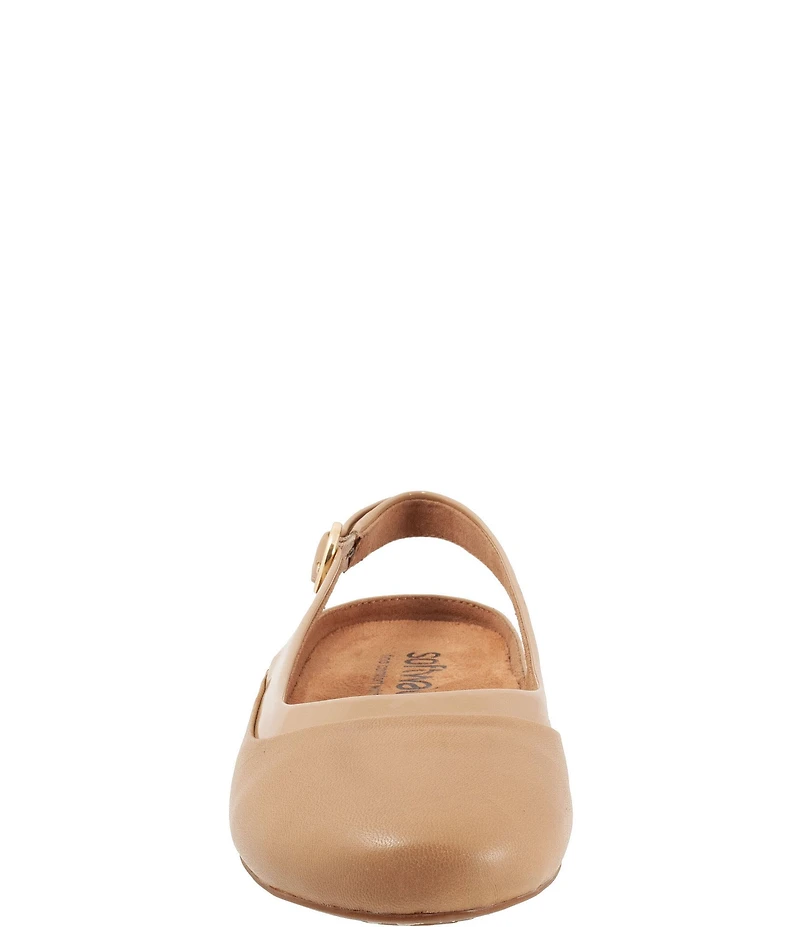 SoftWalk Sheffield Leather Slingback Flats