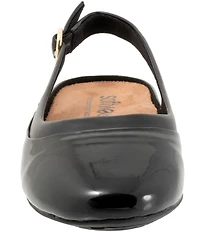 SoftWalk Sheffield Patent Slingback Flats