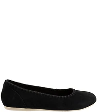 SoftWalk Sonoma Embroidery Suede Ballet Flats