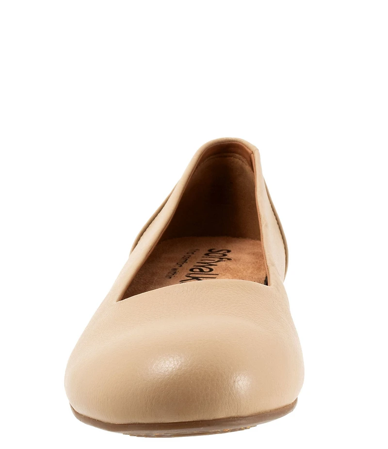 SoftWalk Sonoma Leather Ballet Flats