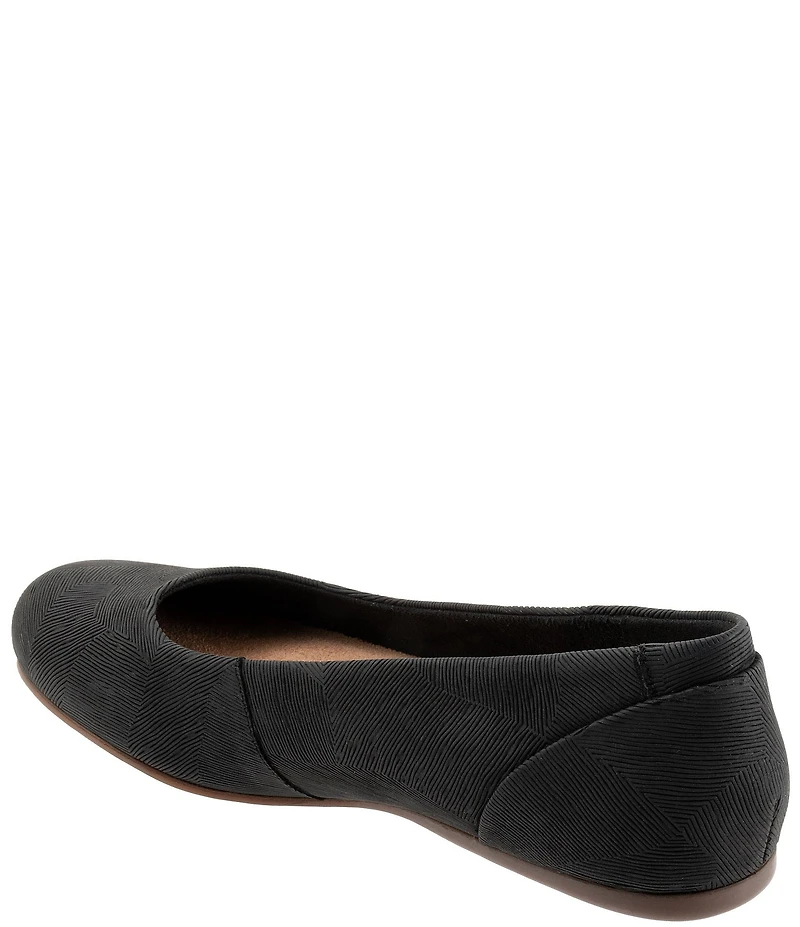 SoftWalk Sonoma Textile Leather Flats