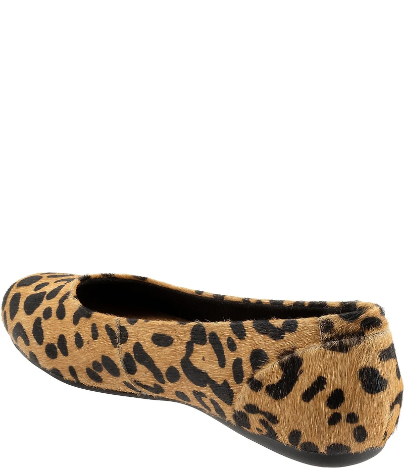 SoftWalk Sonoma Leopard Print Calf Hair Slip On Flats