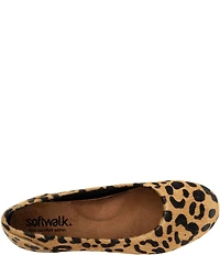SoftWalk Sonoma Leopard Print Calf Hair Slip On Flats