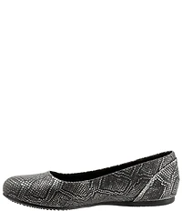 SoftWalk Sonoma Snake Print Leather Flats