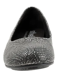 SoftWalk Sonoma Snake Print Leather Flats