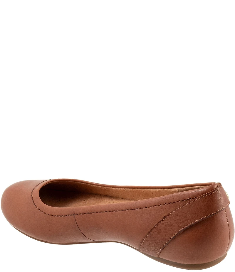 SoftWalk Sydney Leather Buckle Hardware Detail Flats