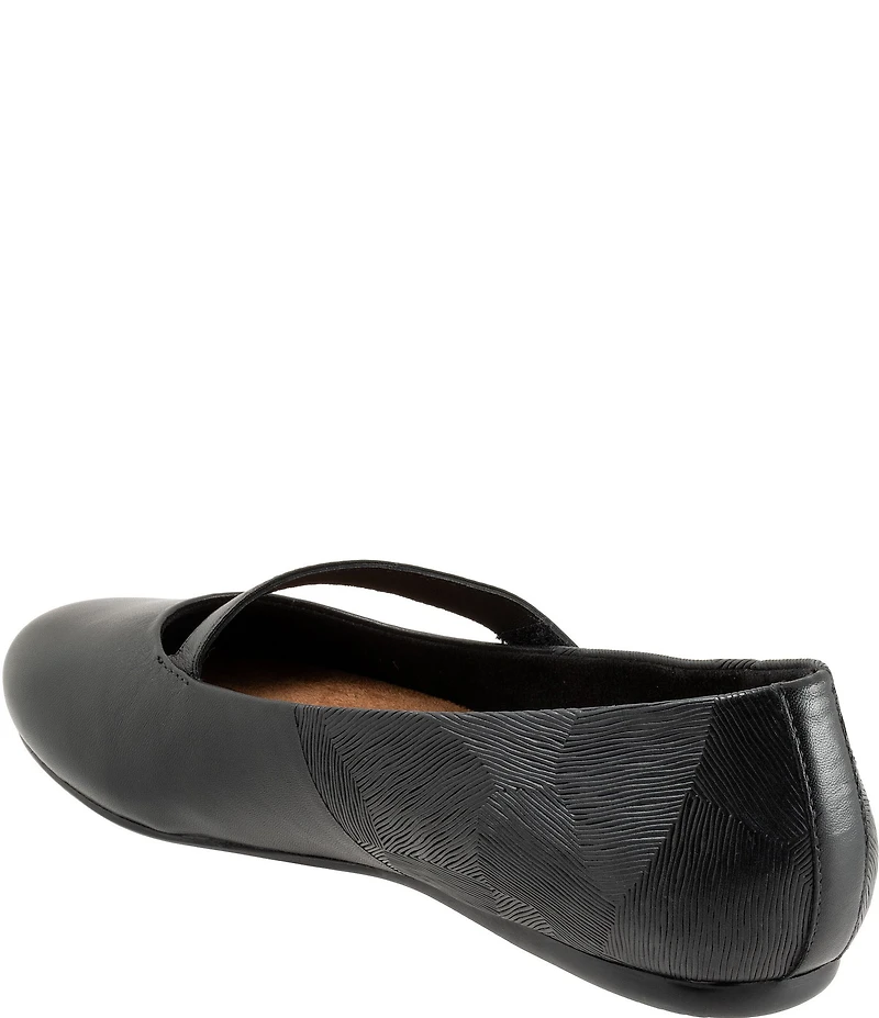 SoftWalk Syracuse Leather Mary Jane Flats