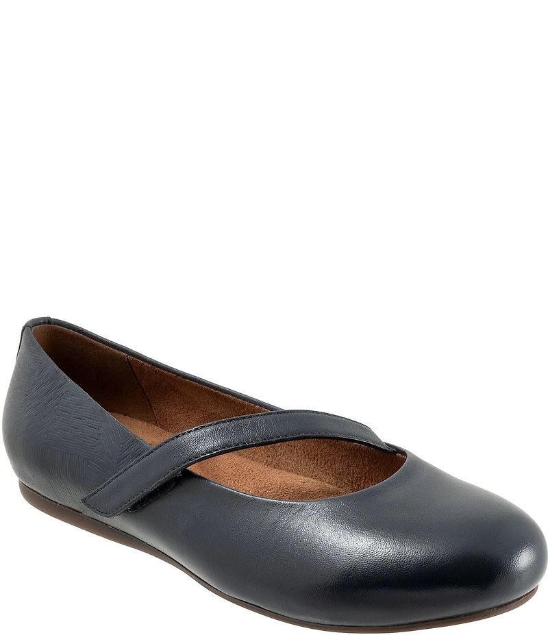SoftWalk Syracuse Leather Mary Jane Flats