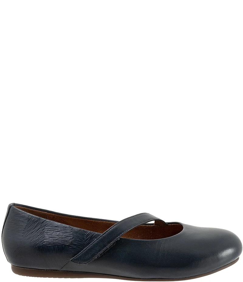 SoftWalk Syracuse Leather Mary Jane Flats