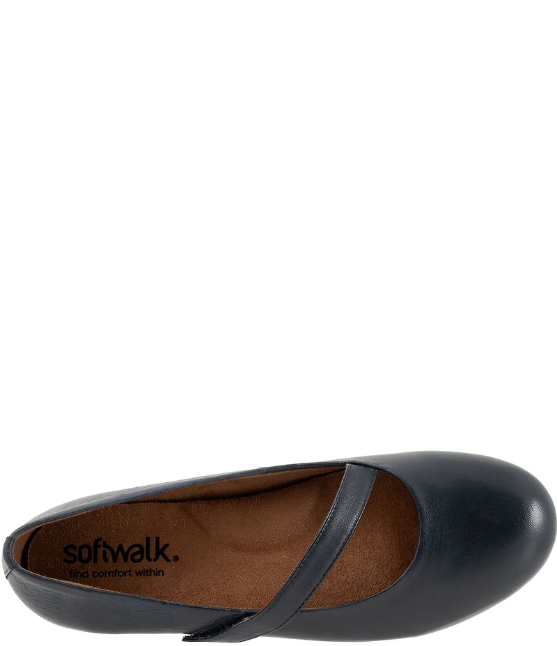 SoftWalk Syracuse Leather Mary Jane Flats